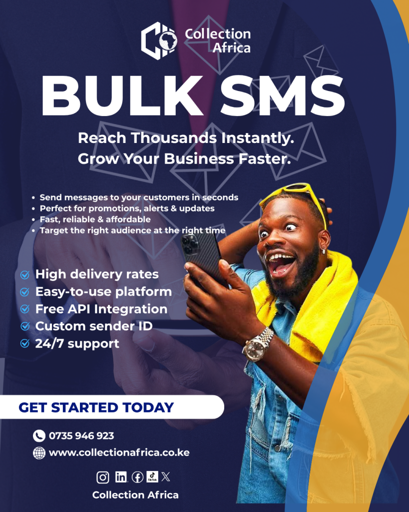 Bulk SMS as a service poster for bulk sms clients by bulk sms providers
